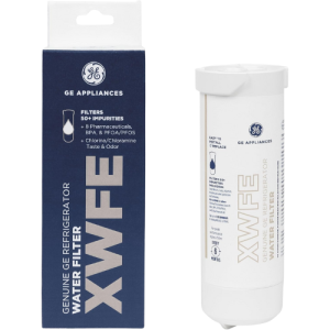 GE XWFE Refrigerator Water Filter, Genuine Replacement, NSF/ANSI Certified, 6-Month Replacement Filter, Pack of 1