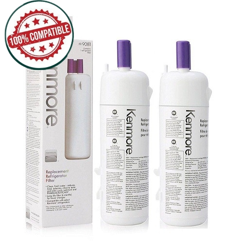 Replacement For Kenmore Refrigerator Water Filter 9930 & 9081 Compatible – Fresh Water (2 Pack)