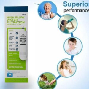 Replacement For GE Single Stage Under Sink Water Filter Replacement – Compatible with GXK140TNN & GXULQK Systems – Reduces Lead, Chlorine & Impurities – Twist & Lock Design – Model FQK1R