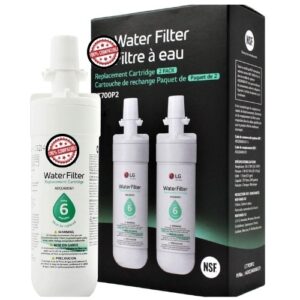 Replacement For LG LT700P2 Refrigerator Water Filter – 6-Month / 200 Gallon Replacement (2 Pack)