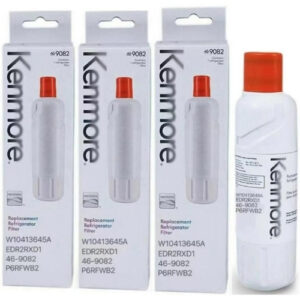 Kenmore 9082 Genuine Refrigerator Water Filter – 469082, W10413645, P6RFWB2, P8WB2L, P5WB2L - Pack of 3