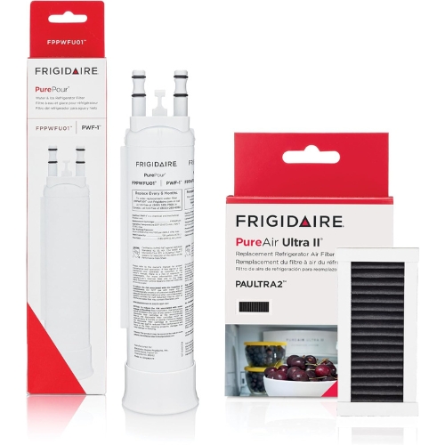 Frigidaire PWF-1 Genuine Water Filter & PAULTRA2 Air Filter Combo Kit – FPPWFU01, PurePour & PureAir Ultra II.
