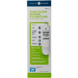 GE FQK1R Genuine Under-Sink Water Filter – Single Stage Filtration, Lead & Chlorine Reduction, Twist & Lock Design - Pack Of 1