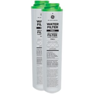 GE FQK2J Genuine Under-Sink Water Filter – Dual-Flow Filtration, Sediment & Rust Reduction, 6-Month Filter Life - Pack Of 2