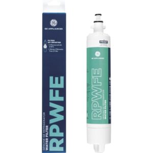 GE RPWFE Genuine Refrigerator Water Filter – Reduces Lead, Sulfur & Other Impurities, 6-Month Filter Life - Pack Of 1