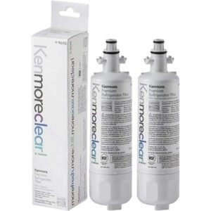 Kenmore 9690 Genuine Refrigerator Water Filter – 46-9690, 469690, White - Pack Of 2