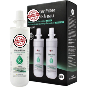 LT700P2 Refrigerator Water Filter – 6-Month / 200 Gallon Replacement (2 Pack)
