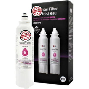 LT800P2 Refrigerator Water Filter – 6-Month / 200 Gallon, 2 Pack