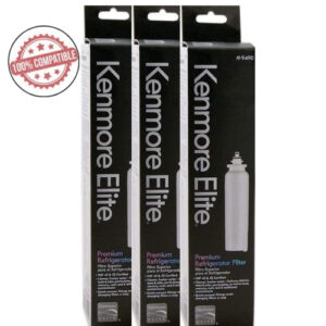 Replacement For Kenmore 9490 Style Fridge Water Filter Replacement – 3 Pack, 6-Month Filter Life