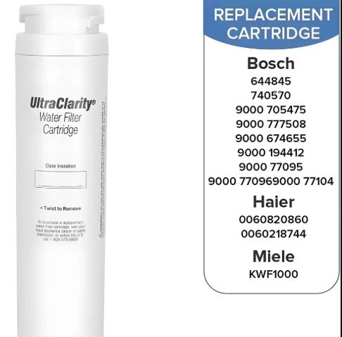 Replacement For Bosch Ultra Clarity REPLFLTR10 / 9000 077104 Water Filter – 6 Month Carbon Filtration - Image 3