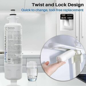 Replacement For Kenmore Refrigerator Water Filter 9690 Compatible with LT700P – 3 Pack, 6-Month Life