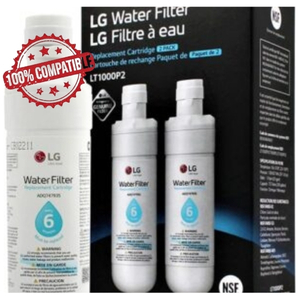 Replacement for LT1000P2 Refrigerator Water Filter, 6-Month Life, 2 Pack