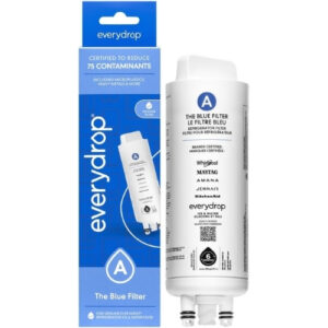 Everydrop by Whirlpool Filter A Genuine Refrigerator Water Filter – EDRARXD1, Ice & Water Filter, Blue.