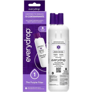 Everydrop by Whirlpool Filter 1 Genuine Refrigerator Water Filter – EDR1RXD1, Ice & Water Filter, Purple.