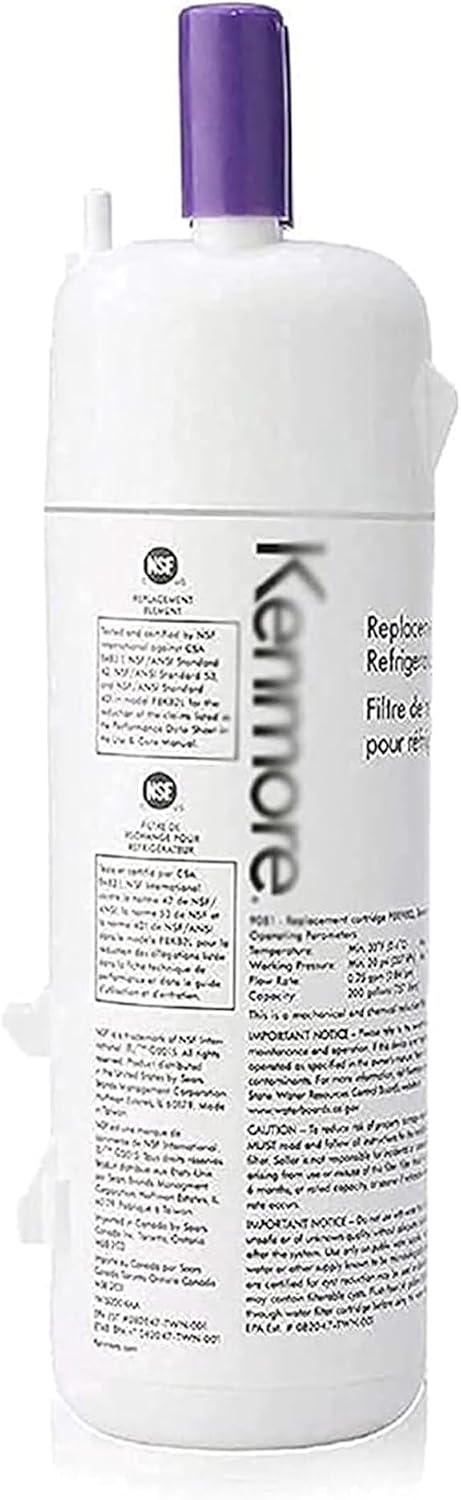 Kenmore 9081 Genuine Water Filter For– 46-9081, 469081, 9930, 469930, Refrigerator Water Filter